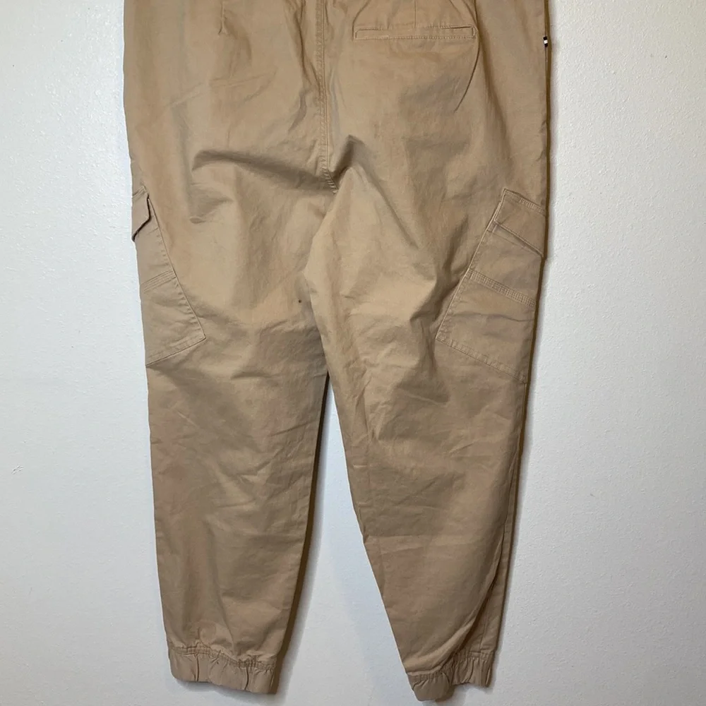 Edgar Ash Men Tan Drawstring Elastic Comfort Waist Stretch Running Joggers XL - Picture 5 of 6